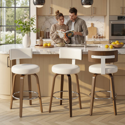Sonja Swivel Upholstered Counter Stool