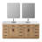 Gavino 84" W Double Bathroom Vanity Set with Mirror-1201026727