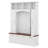 Hall Tree With Golden Hooks & Handles, Practical Entryway Walnut Bench With Adjustable Shelves, Farmhouse Wooden Style Coat & Shoe Rack-1367594709