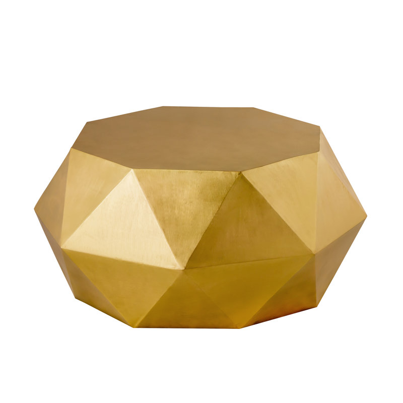 Kronos Coffee Table, Brass