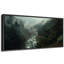 Mystical Misty Forest River Modern Art Extra Large Artwork Print Wall Art-100937122-111665447