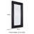 Casmer Crystal Tufted 71" H Large Black Floor Mirror