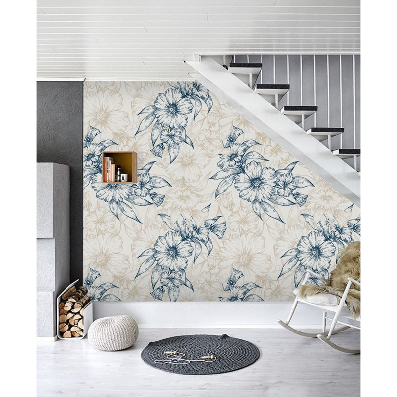 Carmia 2.5m x 2.5m Matte Peel & Stick Mural, 250 x 250cm