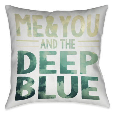 Coussin décoratif bleu foncé