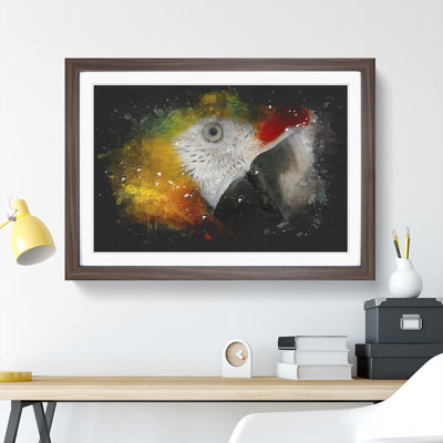 A Macaw Parrot - Picture Frame Graphic Art