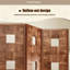Paravent brun pliable Mid-Century-1755410685
