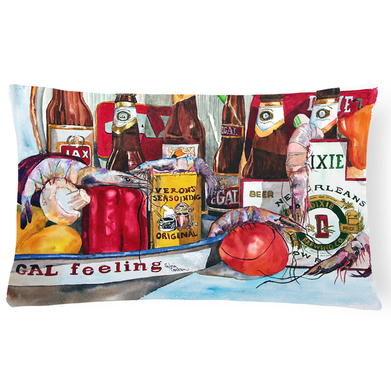 Coussin décoratif intérieur/extérieur pour l’extérieur et les bières de la nouvelle-orléans veron