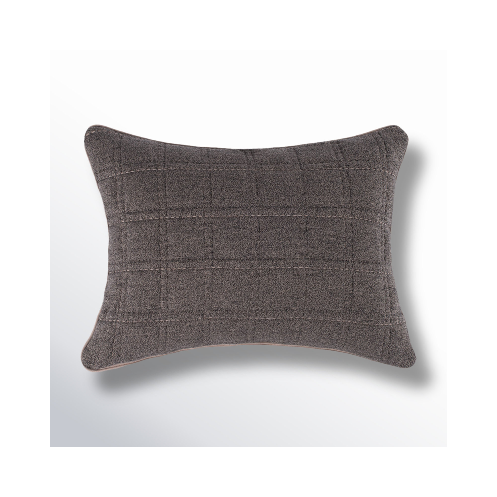 Gana Cotton Sham Set, Standard/Twin, Granite