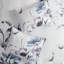 Édredon très grand - 8 pièces en coton bleu avec coussins décoratifs, impression de style floral chic-125396578-125396579