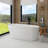59“ Freestanding Soaking Acrylic Bathtub