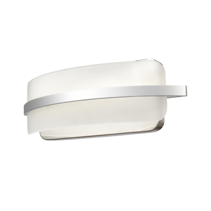 Éclairage pour meuble-lavabo à DEL 16 po Curvato - Chrome poli, H 5,5 po x l 16 po x P 4,5 po, 18 W