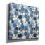  «Main Street Garden Toss Blue and White» par Cheryl Warrick, art mural sur toile