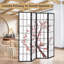 72'' W x 71'' H 4-Panel Solid Wood Folding Room Divider, Privacy Screen Partition for Bedroom, Living Room, Office and Shared Spaces