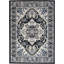 Tapis persan noir ivoire Passion-884282211