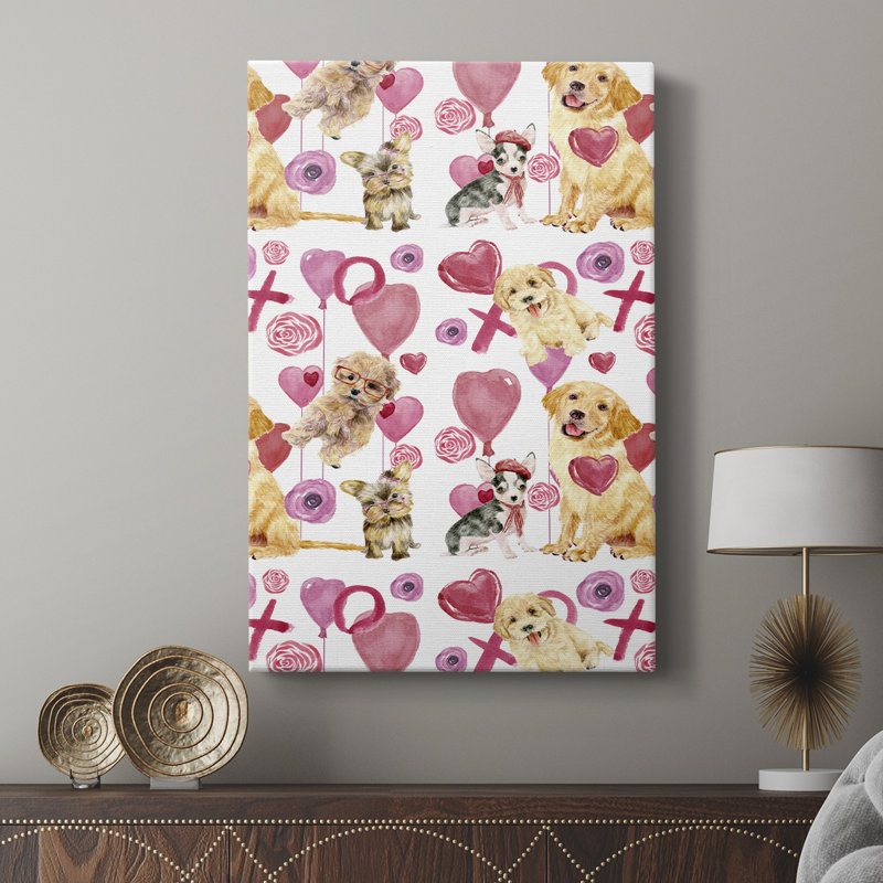 Puppy Valentine Collection E - galerie sur mesure, H 27 po x l 18 po