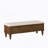 50.8-Inch Multi-Functional Storage Ottoman Bench-Solid Rubberwood Bed End Bench With Linen Seat, Storage Bench For Bedroom, Entryway Shoe Organizer For Bedroom, Living Room, Entryway, Closet, Walnut-1008452497