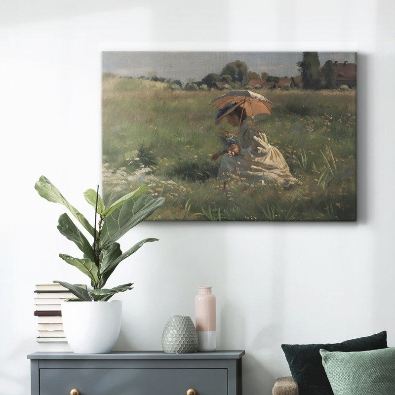 Paysage rétro - DCCDXL sur toile, H 13 po x l 19 po