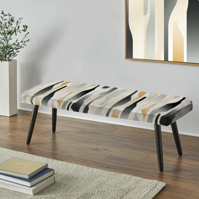 Banc rembourré noir Neutral Space II