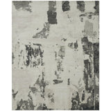 Toros Obsidian Veil Hand-Knotted Wool Area Rug