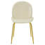 Chaise d'appoint rembourrée en velours Letellier Mauldin-1756984591