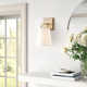 Najuma Single Light Steel Dimmable Armed Sconce