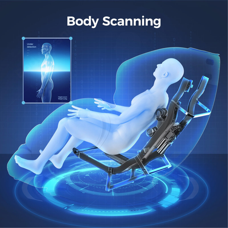 Fauteuil de massage 3D Zero Gravity, Noir