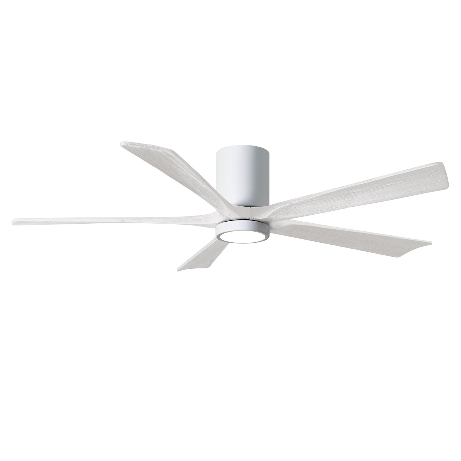 Irene Ceiling Fan with LED Light Kit, Gloss White, 60", Matte White