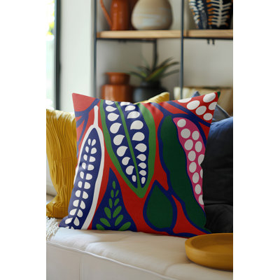 Coussin décoratif en microsuède Anise
