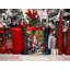 Coussin Alaskan Malamute and Santa Claus-101410195