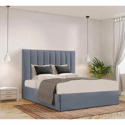 Besar Upholstered Ottoman Storage Bed