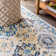 Latrell Modern Persian Boho Vintage Trellis Blue/Multi Rug