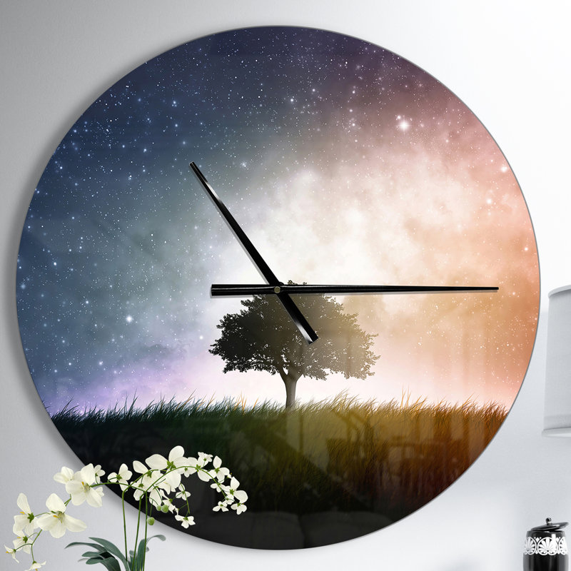 Horloge murale Swigart Farmhouse Designart, Moyen