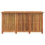 Boîte de rangement extérieure, sac en polyéthylène imperméable, bois d'acacia brun de 59 pouces