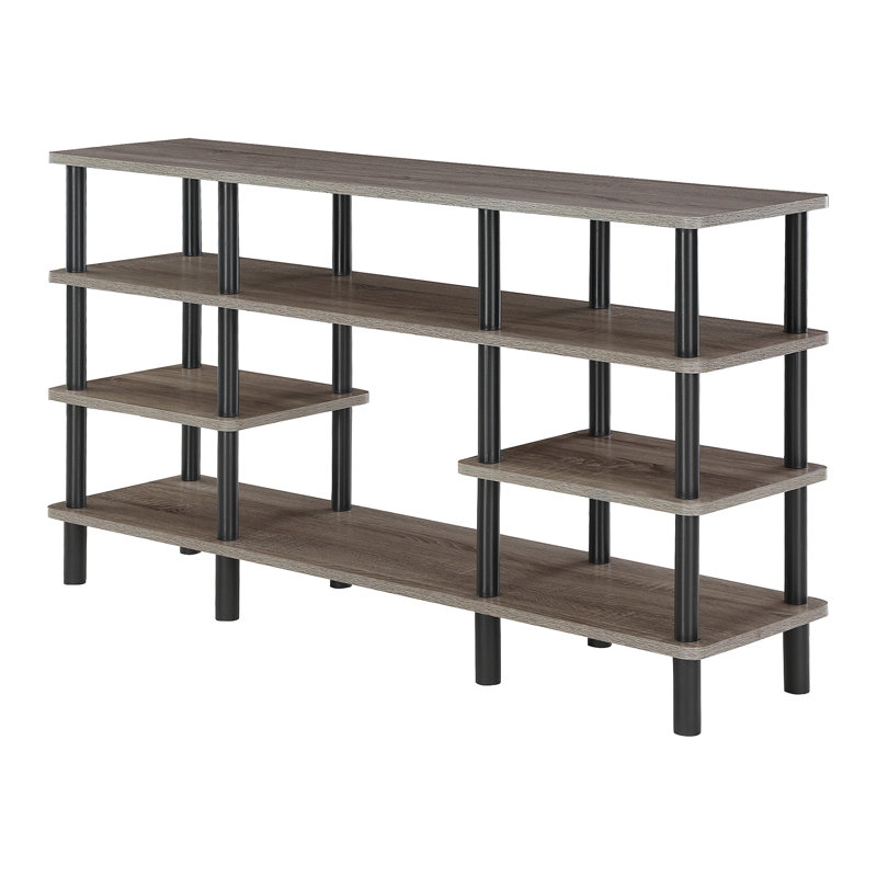 Castilla 41.1cm H x 119.9cm W Plastic Etagere Bookcase, French Oak Grey