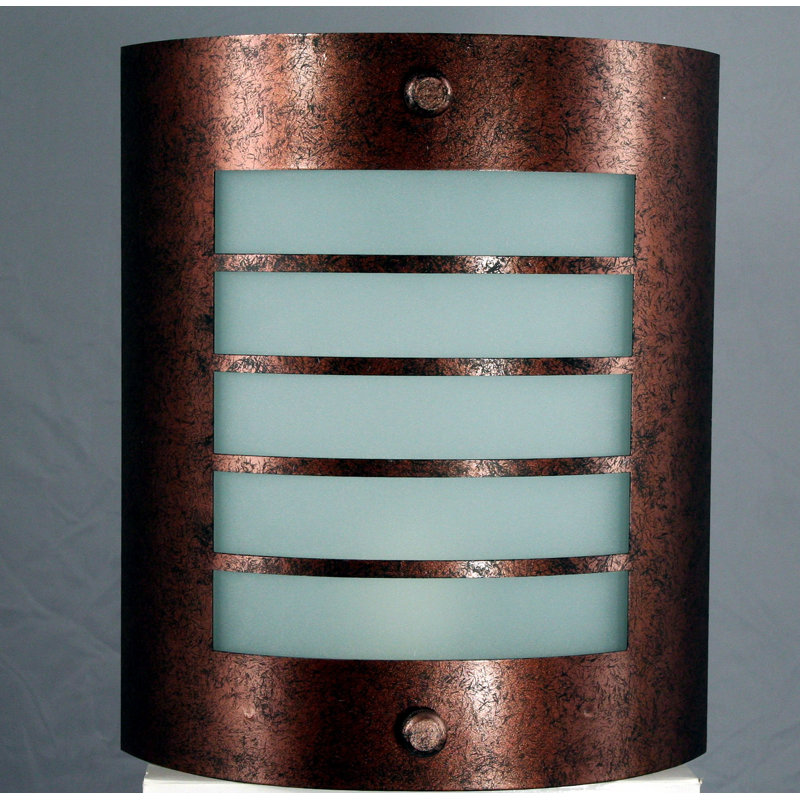 Flush Mounted Sconce, Rust