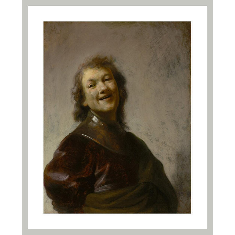 «Rembrandt Laughing» par Rembrandt van Rijn - Estampe numérique encadrée, 41.32" H x 33.5" W