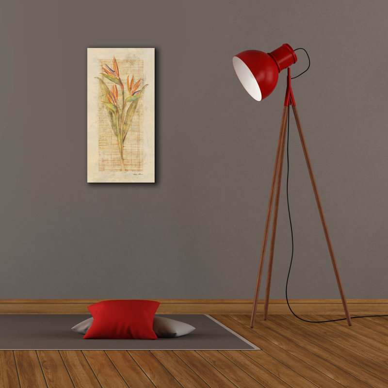 «Bird Of Paradise» par Cheri Blum, art mural sur toile, H 24 po x l 12 po x P 0,75 po