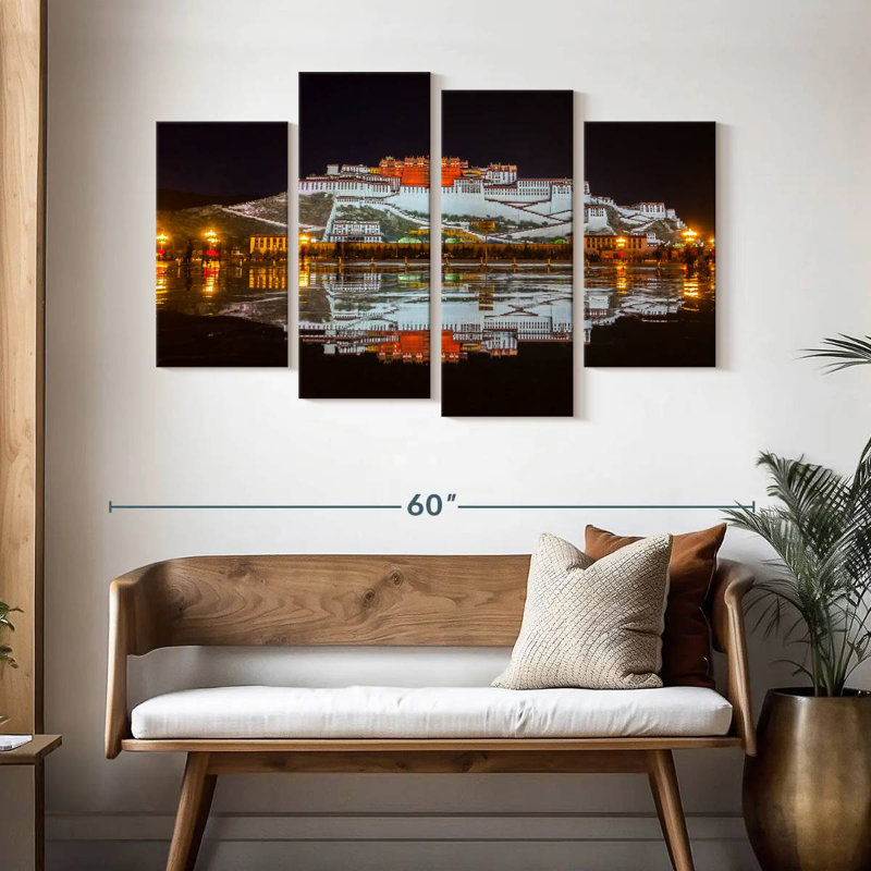 Adella Potala Palace Nighttime, 32" H x 52" W