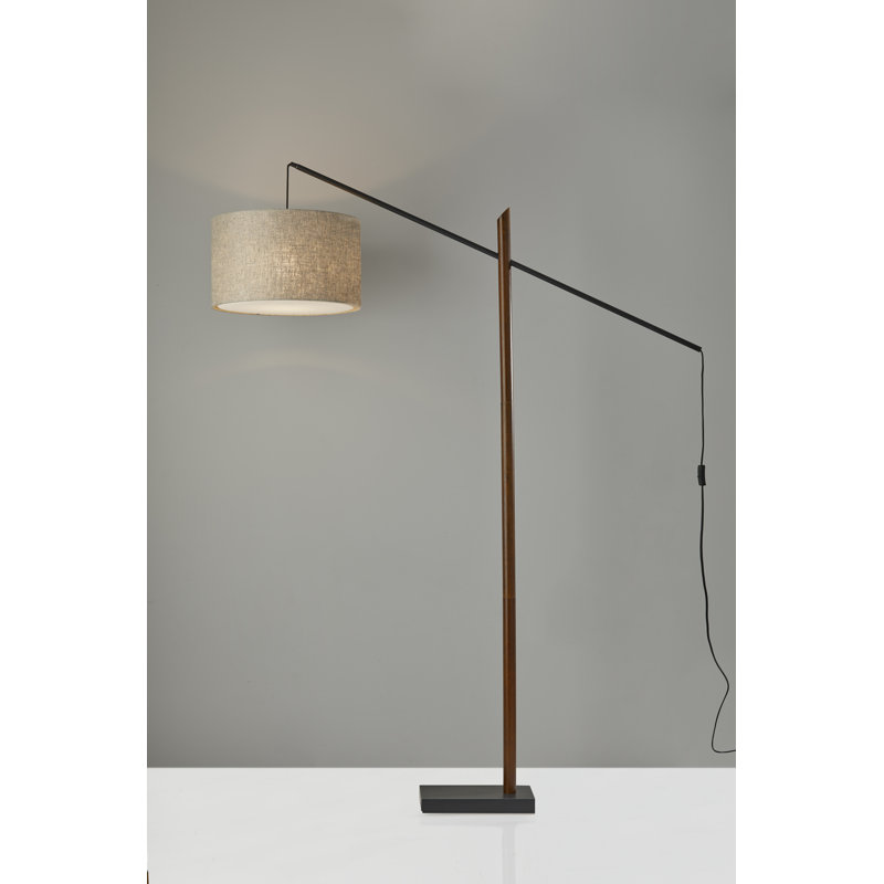 Doughty 76.5'' Black Arched Floor Lamp