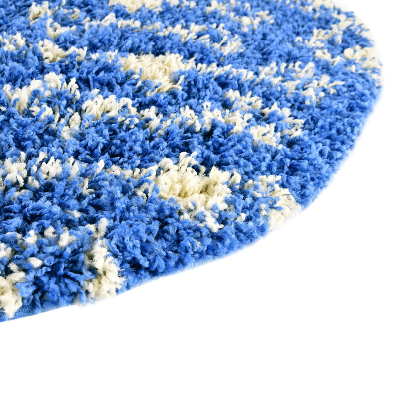 Griego Geometric Indoor Rug, Round 5'3"