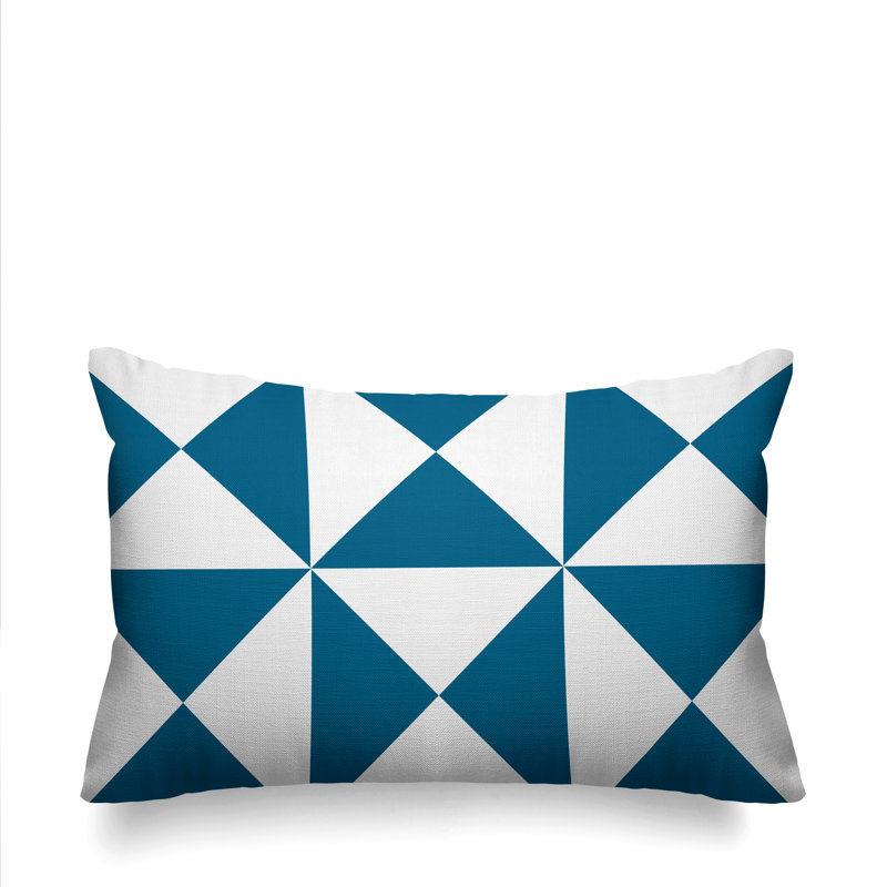 Coussin décoratif intérieur / extérieur Farrell, Turquoise