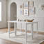 Table de salle à manger extensible en bois de style campagnard avec abattants rabattables pour 4 personnes-1797272211