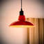Civic 12.5cm H Metal Bowl Pendant Shade ( Spider ) in Red