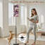Lampe sur pied PeeNoke de 68,5 po avec aquarelle orchidée botanique