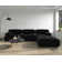 104" Wide Velvet Reversible Modular L Shaped Sectional Sofa & Chaise with Ottoman