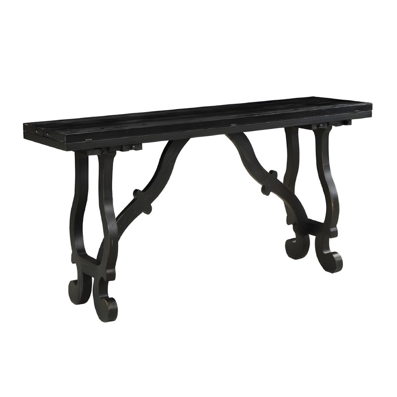 Roolf Flip-top Console Table Black