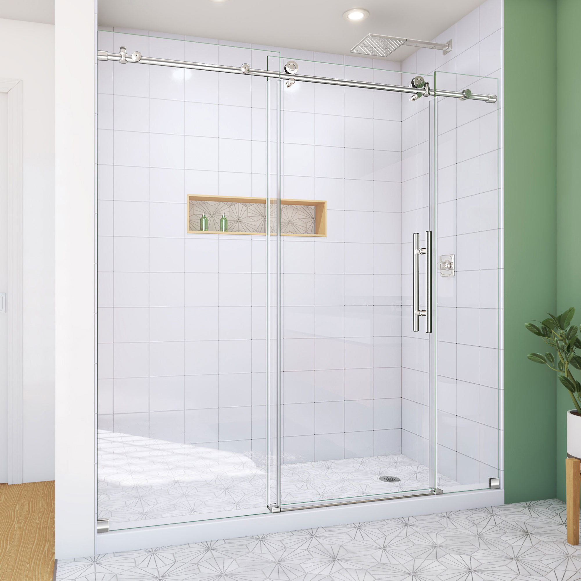 https://assets.wfcdn.com/im/09804721/compr-r85/2356/235689433/68-72-w-x-76-h-single-sliding-frameless-shower-door-with-clearmax-glass-treatment.jpg