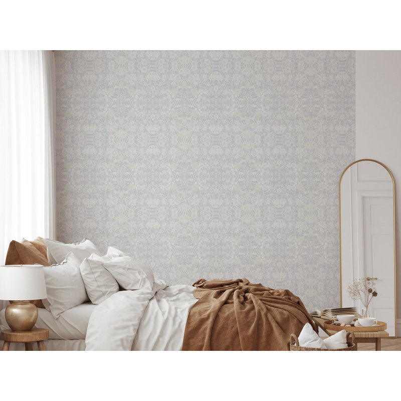 Signature Daisy Chain 10' L x 24" W Wallpaper Roll, Non-pasted, Faux Grasscloth