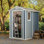 Keter Manor 4x6 ft. Durable Resin Outdoor Storage Shed With Floor and Double Doors for Garden Patio Furniture and Tools, Grey