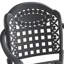 Ensemble de salle à manger 7 pièces en fonte d'aluminium toutes saisons comprenant 2 chaises pivotantes, 4 chaises de salle à manger et une table rectangulaire avec cadre noir (même référence: W1710S00377)